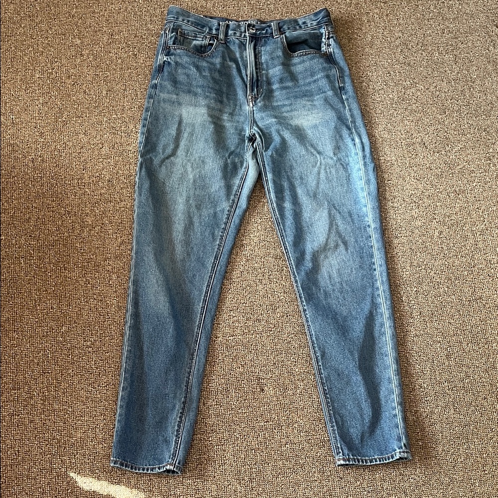 American Eagle Outfitters High Rise Blue Mom Jeans